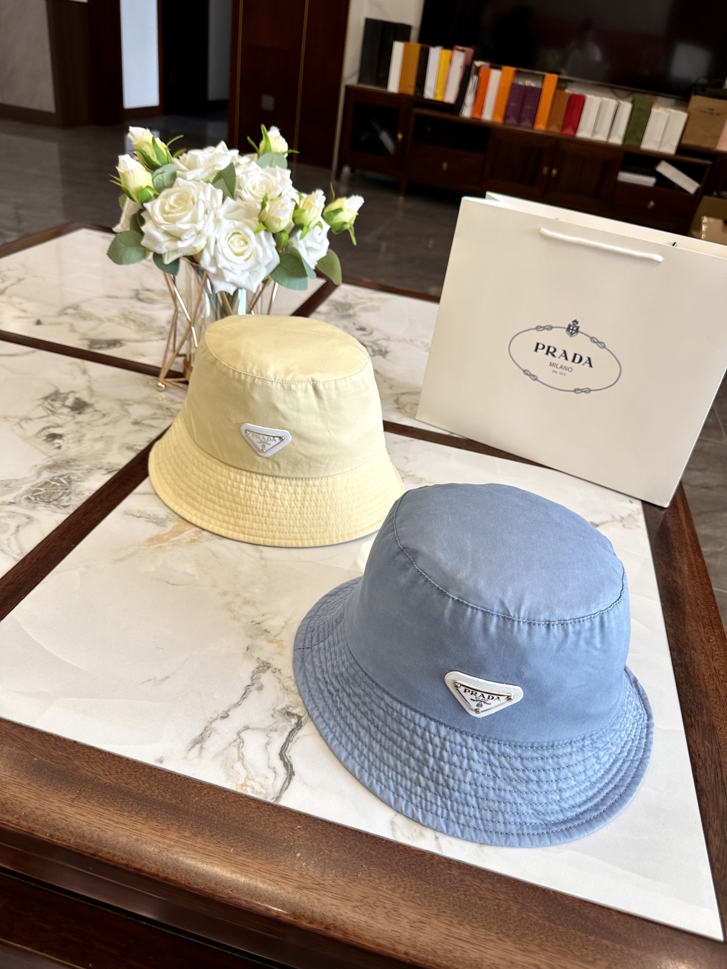 prada hat model 34